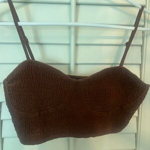 Kendall & Kylie Brown Crop Top